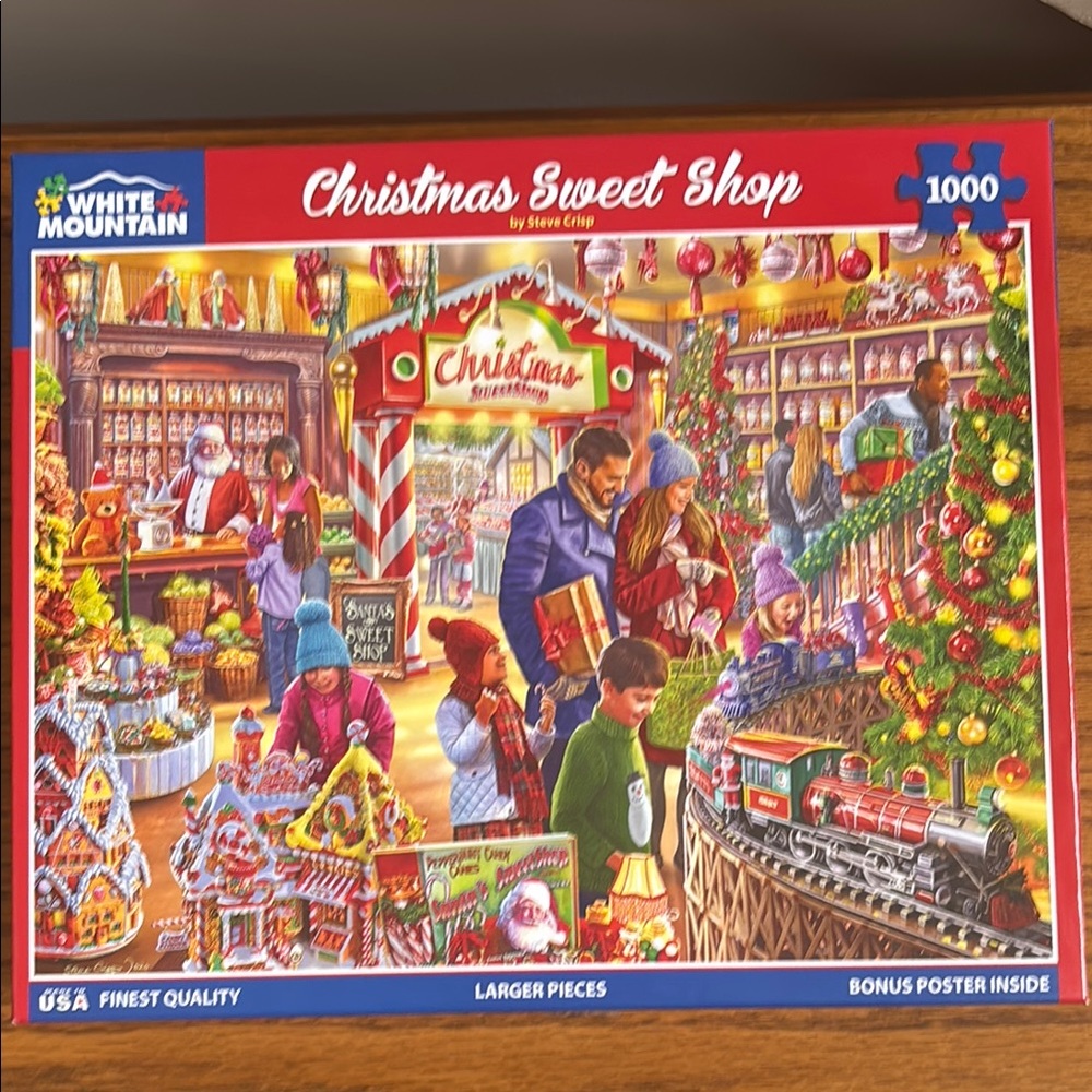 White Mountain Christmas Sweet Shop Puzzle